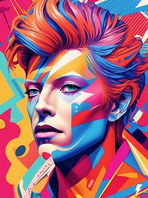 COLORFUL BOWIE 002 BY AI