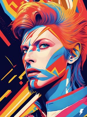 COLORFUL BOWIE 003 BY AI