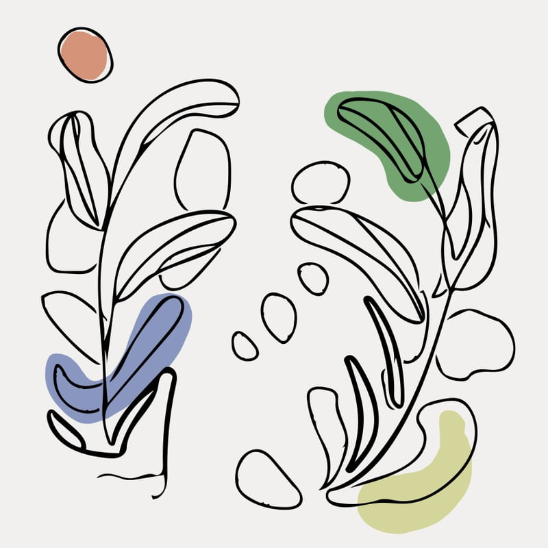 LINE ART - FORMAS BOTANICAS 04