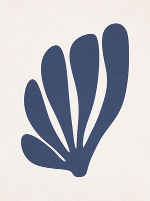 MINIMALIST BOTANICAL ELEMENT - BLUE I