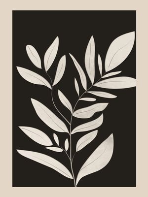 MINIMALIST PLANTS-LEAVES ART 3