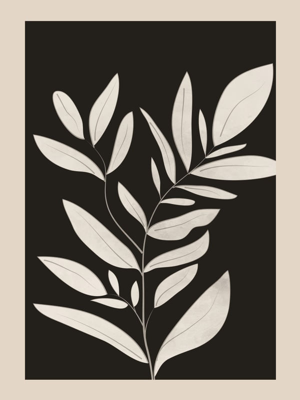 MINIMALIST PLANTS-LEAVES ART 3