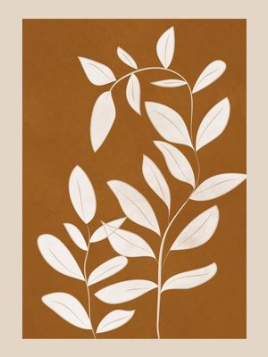 MINIMALIST PLANTS-LEAVES ART 4