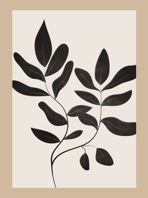 MINIMALIST PLANTS-LEAVES ART 8