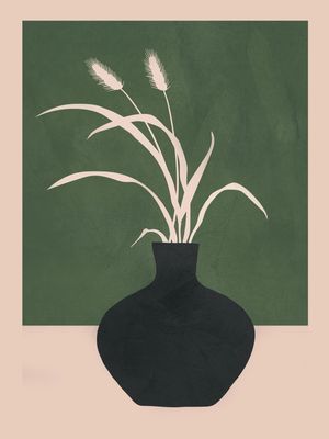 MINIMAL ABSTRACT VASE ART I