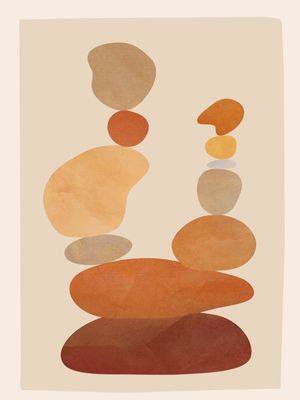 COLORFUL ABSTRACT STONES 3