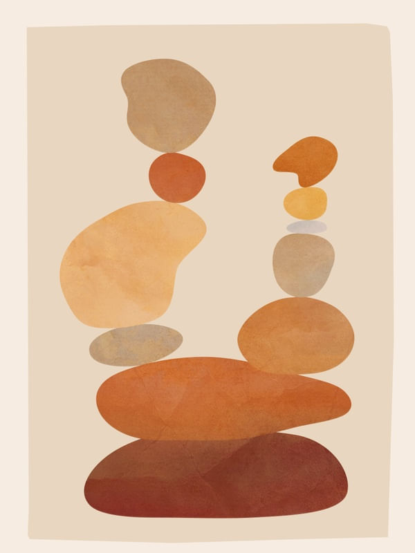 COLORFUL ABSTRACT STONES 3