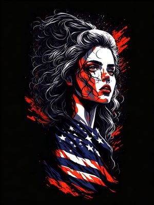 AMERICAN WOMAN BY AI