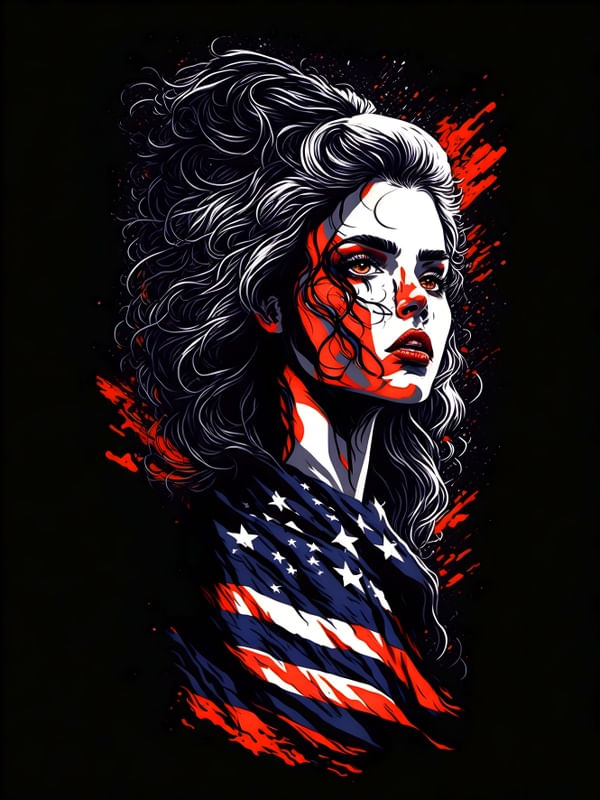 AMERICAN WOMAN BY AI