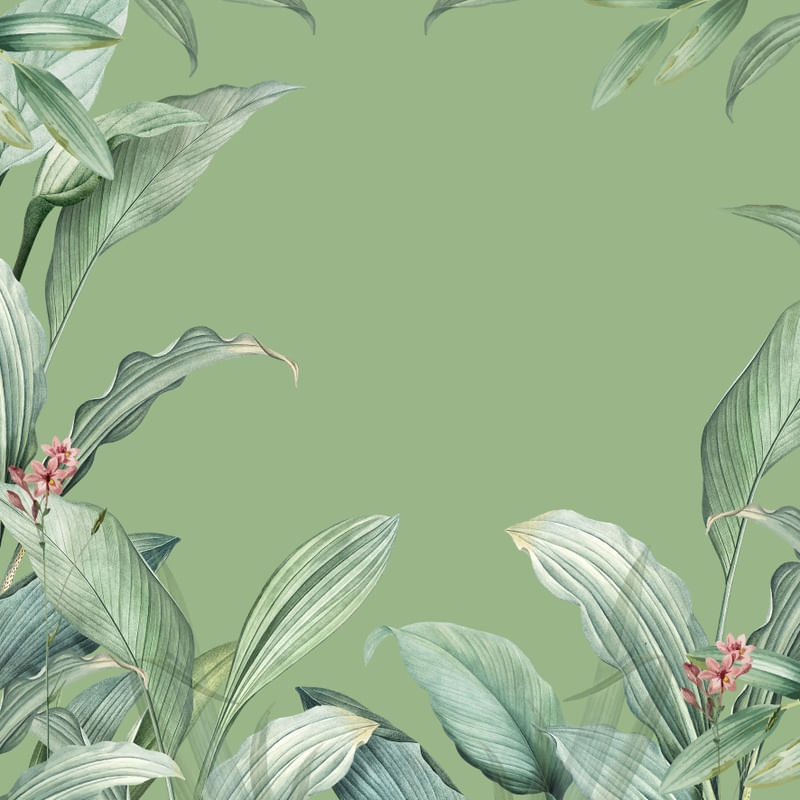 FLORAIS FUNDO VERDE