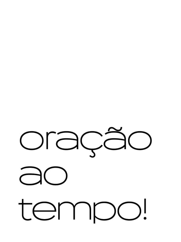 ORAÇÃO AO TEMPO II