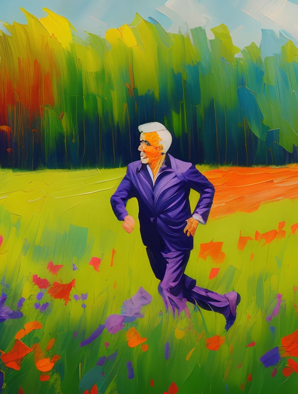 PERSON IN A FIELD - BY AI