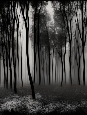 DARK FOREST IN THE FOG - BY AI