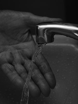 WATER IN HANDS