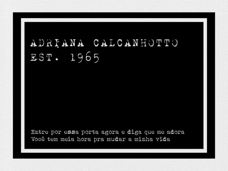 ADRIANA CALCANHOTTO EST. 1965