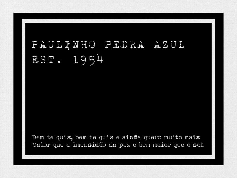 PAULINHO PEDRA AZUL EST. 1954