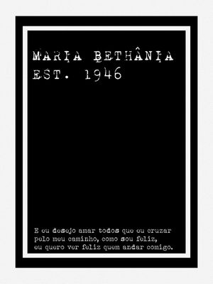 MARIA BETHÂNIA EST. 1946 - BRINCAR DE VIVER