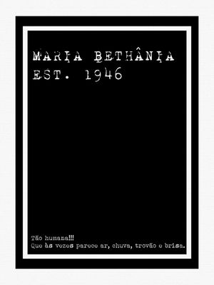 MARIA BETHÂNIA EST. 1946