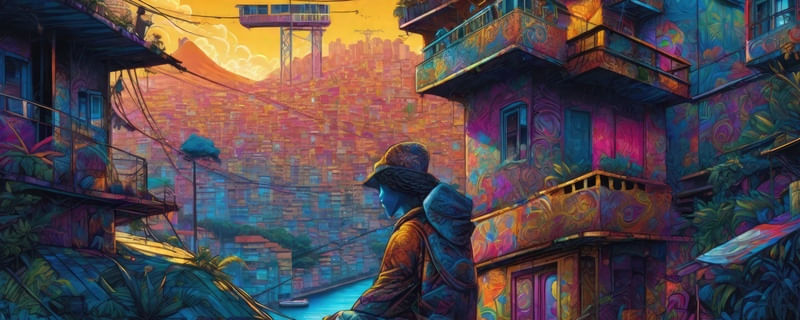 COR NA FAVELA BY AI