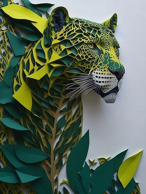 ONÇA PINTADA RECORTES BY AI