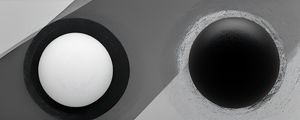 BLACK AND WHITE SPHERES BY AI