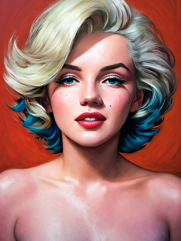 MARILYN FACE BY AI
