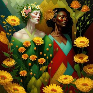 DEUSAS DAS FLORES BY AI