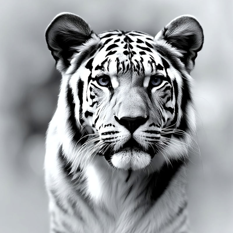 TIGRE ALBINO BY AI