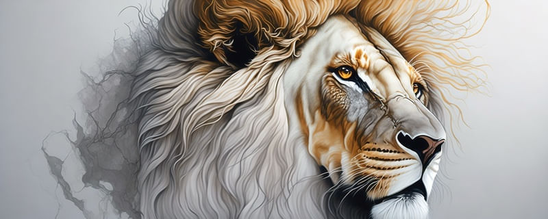 LION GRAFFITTI I BY AI