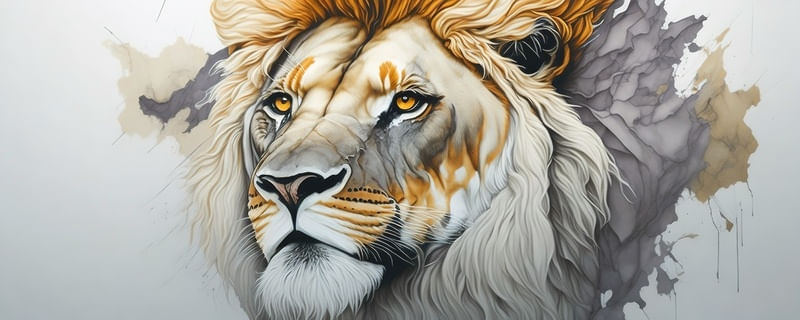 LION GRAFFITTI II BY AI