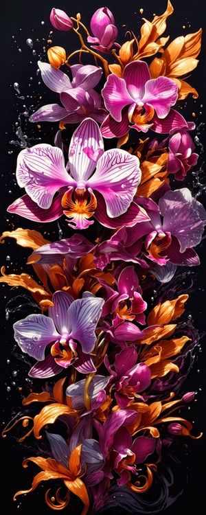 FLORES DE ORQUÍDEA I BY AI