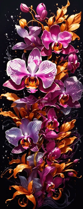 FLORES DE ORQUÍDEA I BY AI