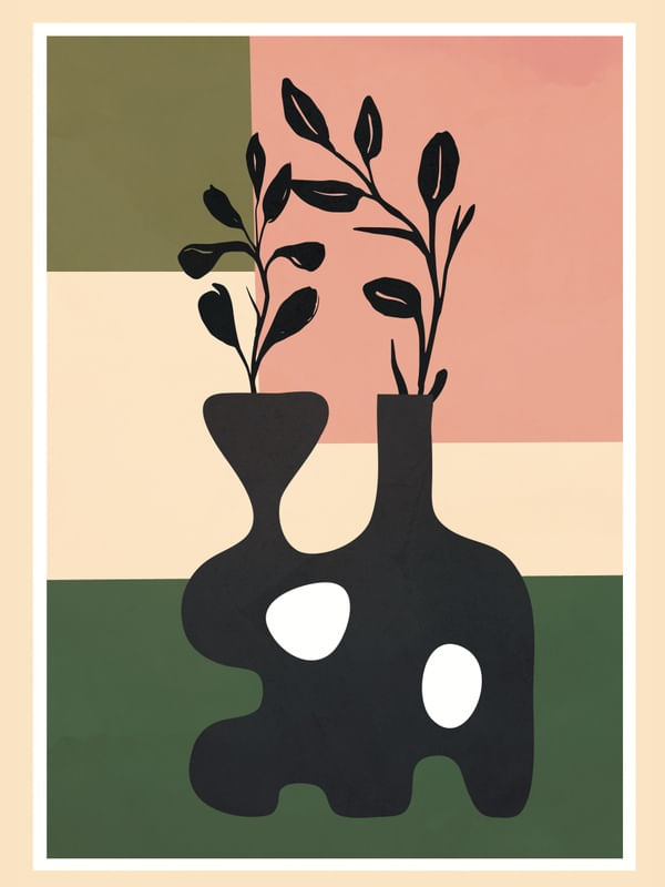 ABSTRACT ART VASE 04