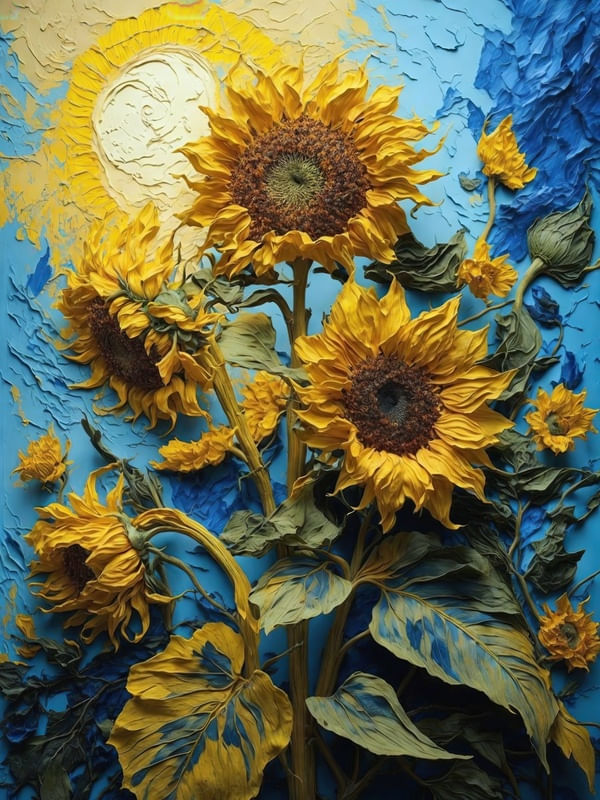 GIRASSOL INSPIRATION VAN GOGH BY AI