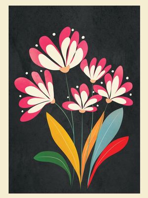 MID-CENTURY ABSTRACT FLOWERS 02