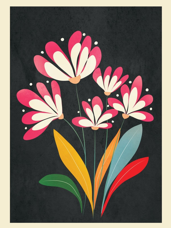 MID-CENTURY ABSTRACT FLOWERS 02