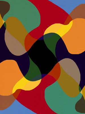 COLOR FIELD BA033 - COLORFUL WAVES