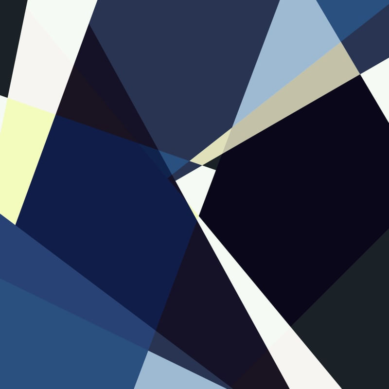 HARD BLUE GEOMETRY - BA022 SQUARE VERSION