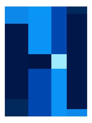 SHAPES IN BLUE