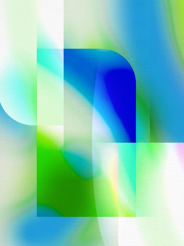 COLORFUL MISTY GRADIENT 05 - GREEN AND BLUE