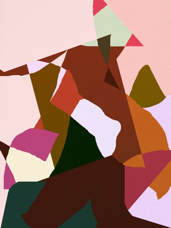 ABSTRATO GEOMÉTRICO - COLORFUL PIECES APART