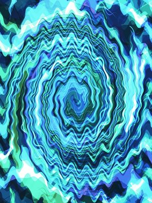 BLUE GROOVY SWIRL MARBLE ABSTRACT