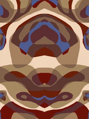 COLOR FIELD - GROOVY BOHO ORGANIC ABSTRACT BA02