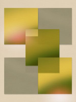 COLORFUL MISTY GRADIENT 12 - LIME SQUARES