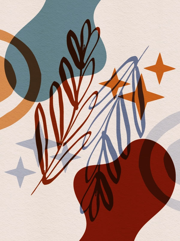ORGANIC GEOMETRIC BOHO ART DESIGN BA01