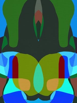COLOR FIELD - ORGÂNICO AZUL E VERDE 0B