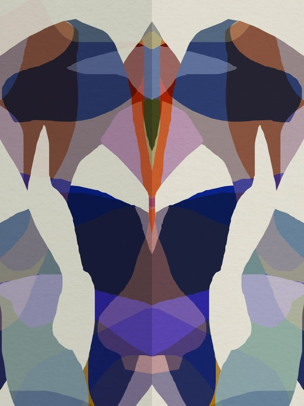 COLOR FIELD AX096 - ABSTRATO NAVY