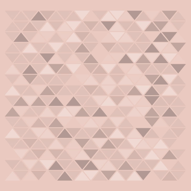 ESTAMPA TRIANGULAR ROSA SECRETO - 30X30 CM