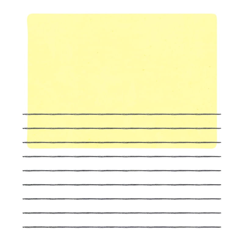COLOR YELLOW LINES 1X1