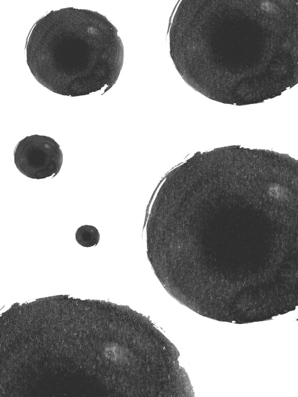 BLACK CIRCLES SPIRAL